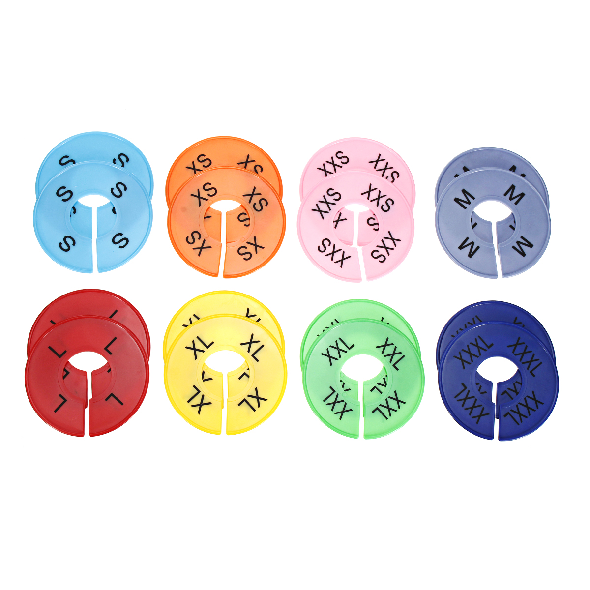 

16Pcs Lot Plastic DIY Cloth Size Dividers Round Hanger Closet Dividers for Clothes Stores or Home Dividers