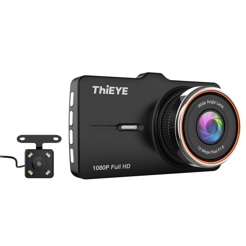 

Thieye Carbox 5R 1080P Front 720P Rear IP67 Waterproof Dual Lens Loop Recording Car DVR Camera with 32G SD Card