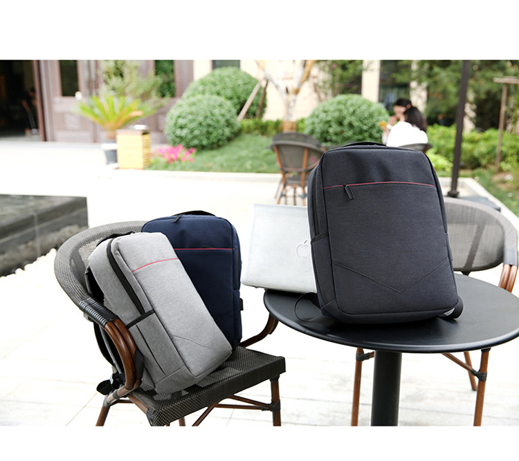 FLAMEHORSE Laptop Multifunctional Pure Color Business Casual Backpack USB Charging Trolley Bag 33