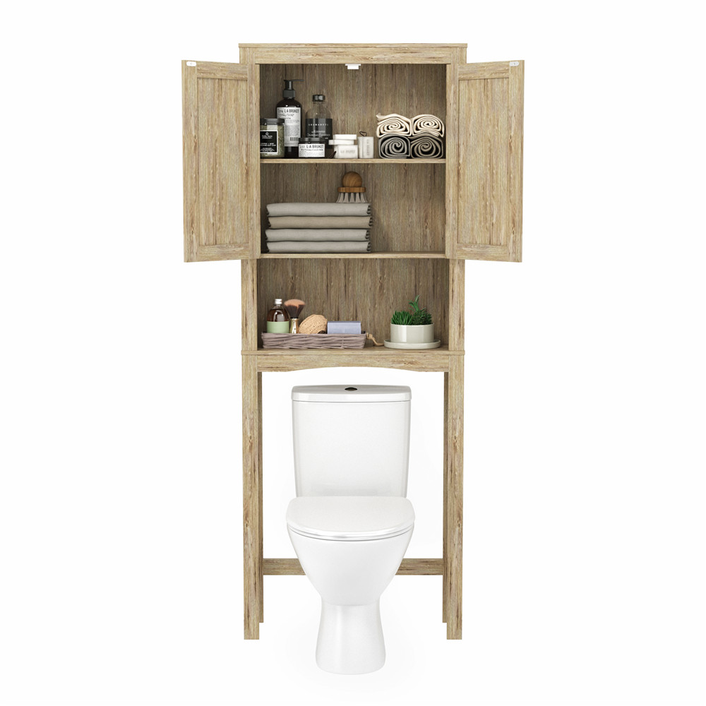

65X19X174 Шкаф для ванной Туалет Ванная комната Экономия пространства Шкаф для хранения дерева Цвет