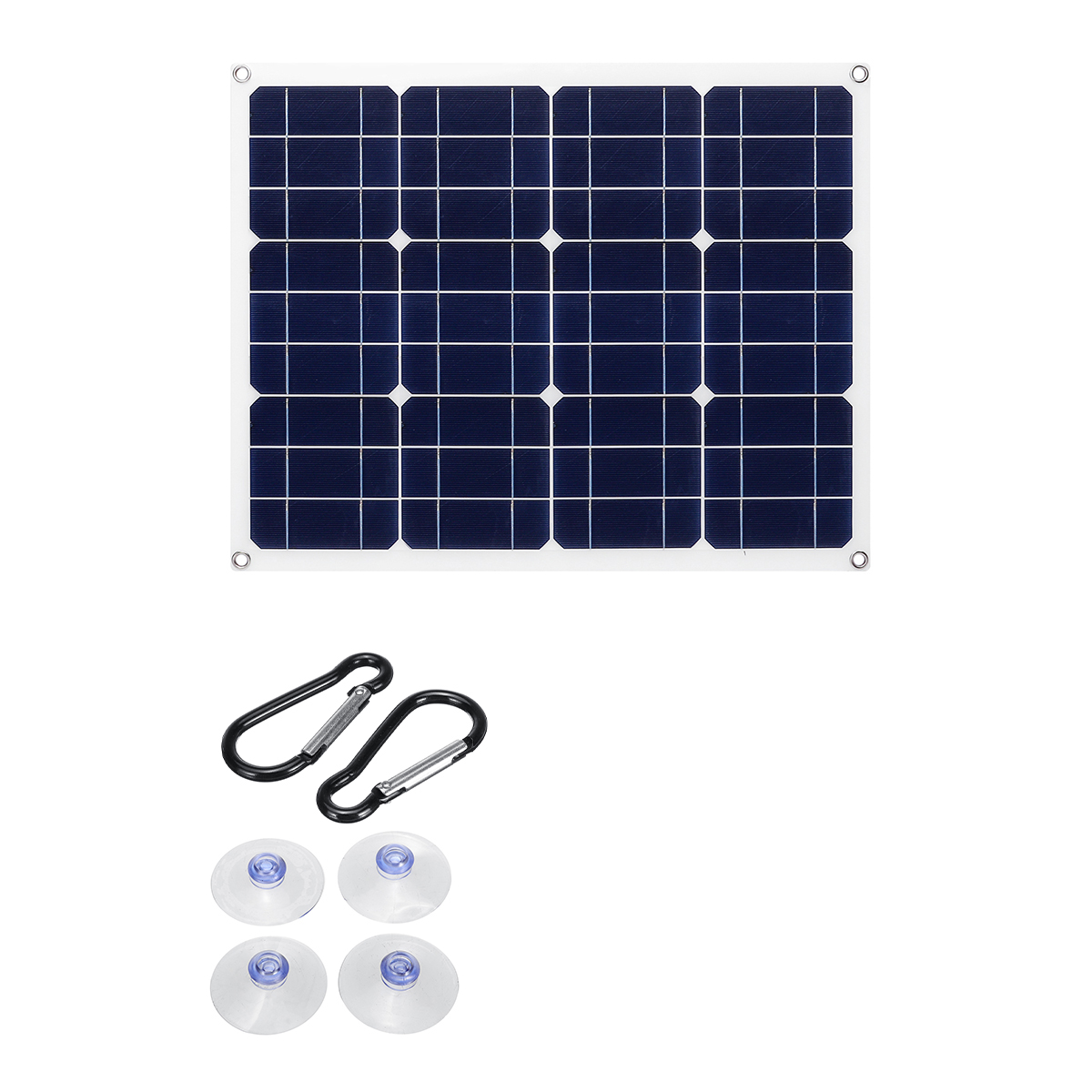 

80W 18V Mono Solar Panel Dual 12V/5V DC USB Monocrystaline Semi-Flexible Solar Charger For Car RV Boat Battery Charger