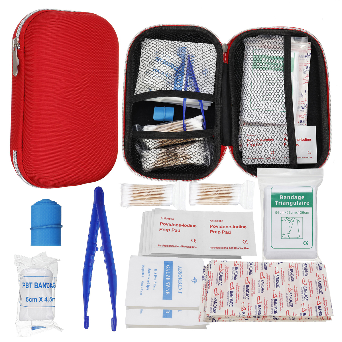 

145Pcs Upgraded Outdoor / Indoor Emergency Survival First Aid Kit Survival Gear for Home Office Car Boat Camping Hiking