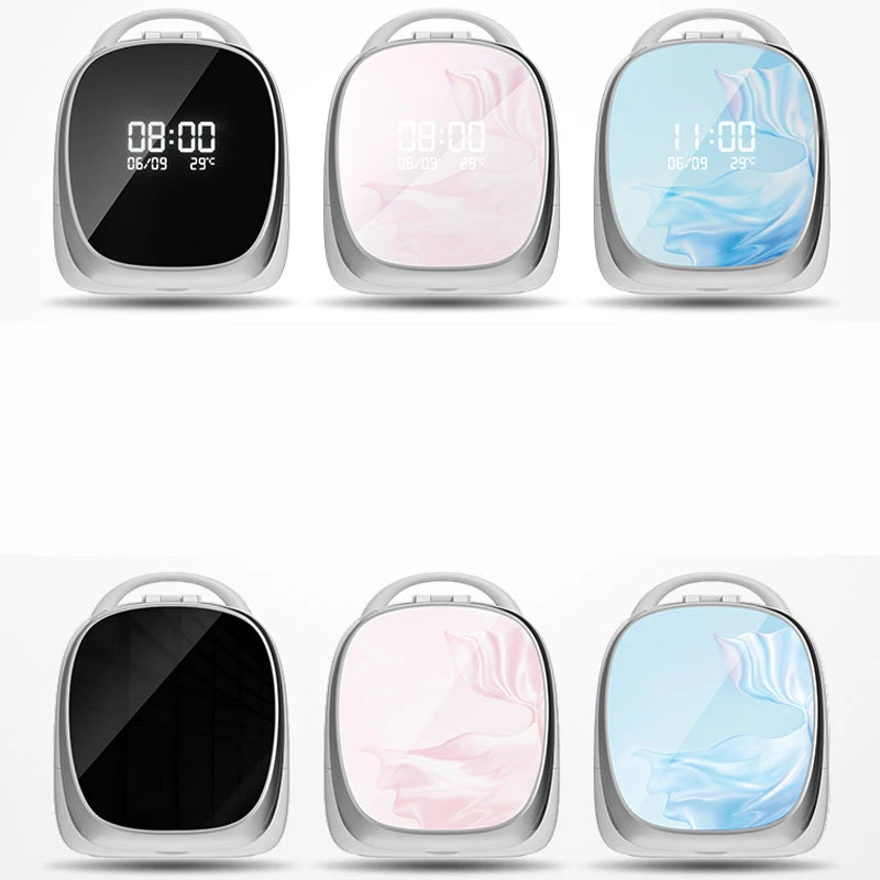 صندوق أدوات التجميل مع مصباح Xiaomi Smart High-end LED Makeup Mirror box -black
