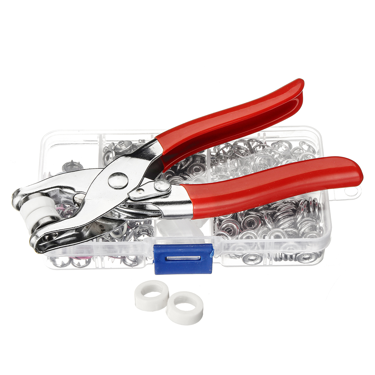 

110 Set Metal Press Studs Sewing Button Clothing Snap Fasteners + Pliers Tools Fasteners Snap/Metal Press Stud Cloth Too