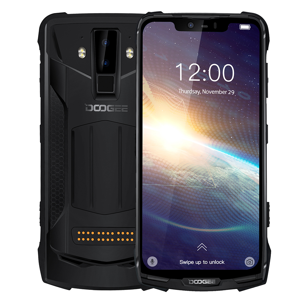 

DOOGEE S90 Pro Global Bands IP68 Waterproof 6.18 inch FHD+ NFC Android 9.0 5050mAh 16MP AI Dual Rear Cameras 6GB RAM 128GB ROM Helio P70 Octa Core 4G Smartphone