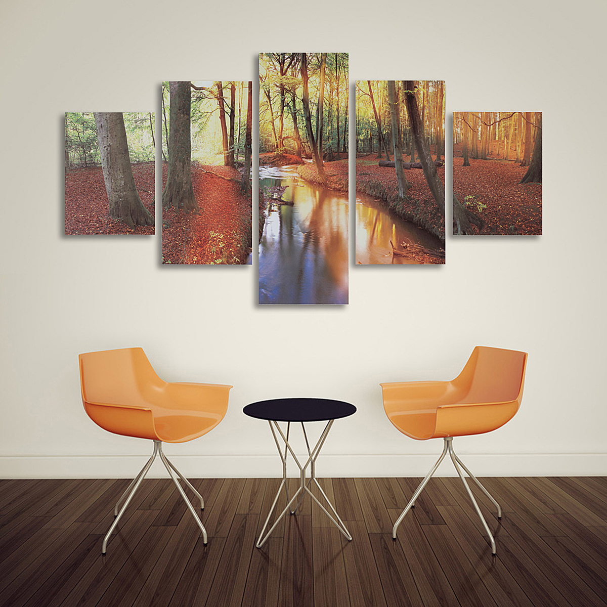 

5Pcs Modern Autumn Forest Canvas Print Paintings Poster Wall Art Picture Home Decor Unframed
