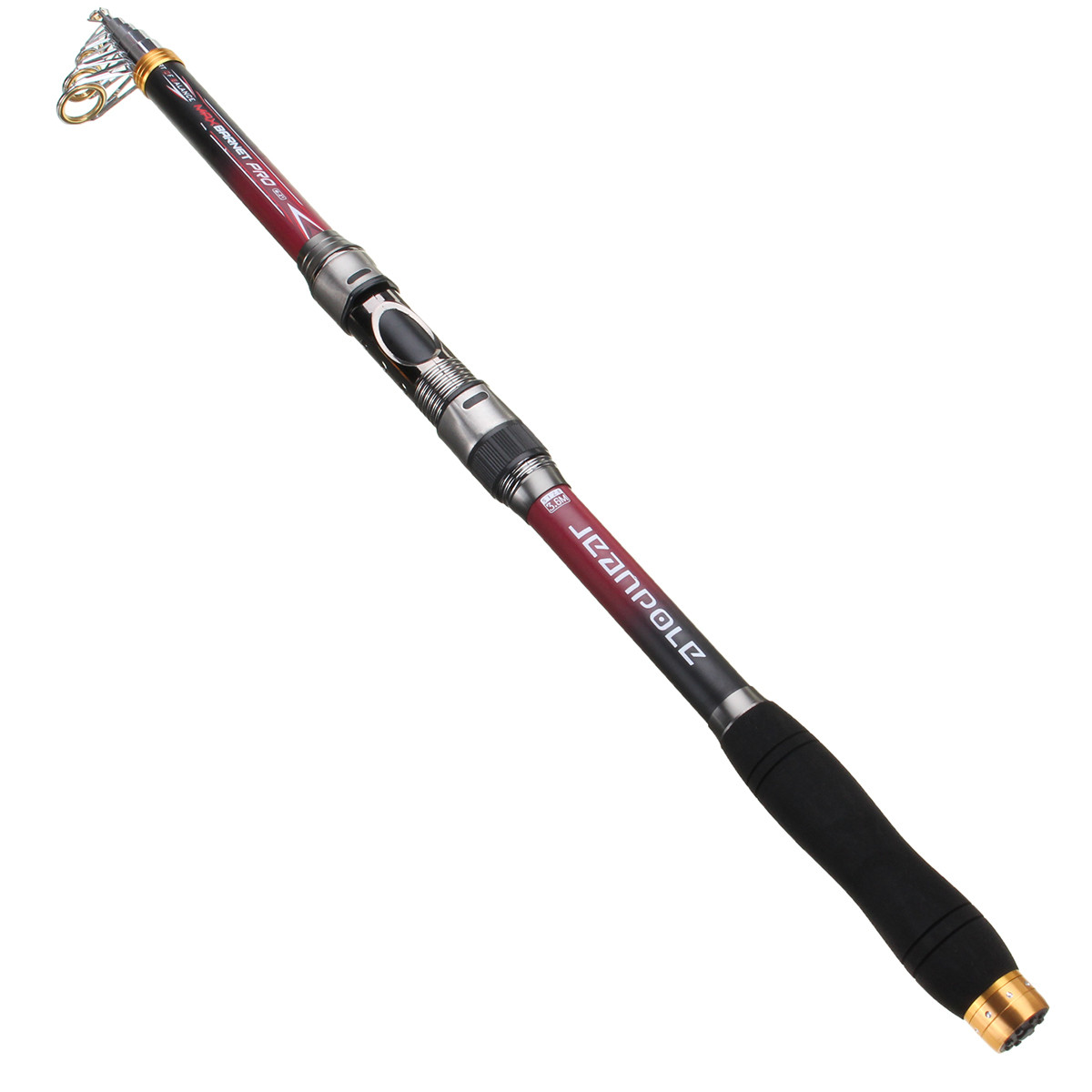 

ZANLURE 3.6m Carbon Fiber Telescopic Fishing Rod Spinning Sea Fishing Pole