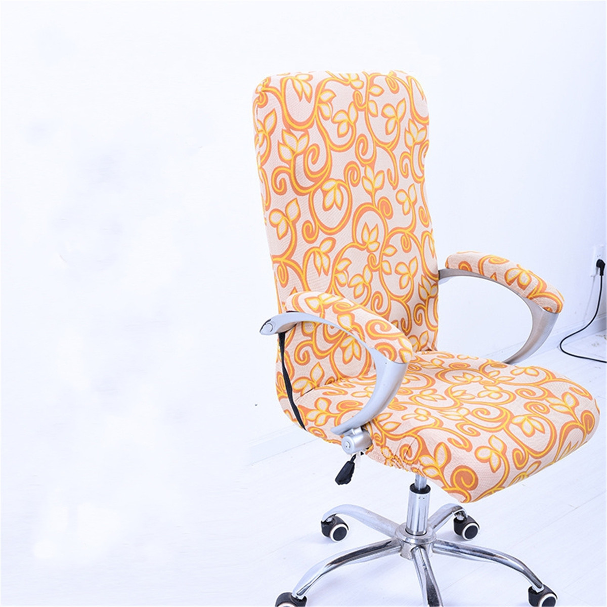 Spandex Office Computer Chair Covers Stretchable Rotate Swivel Chair Seat for Office Home 5