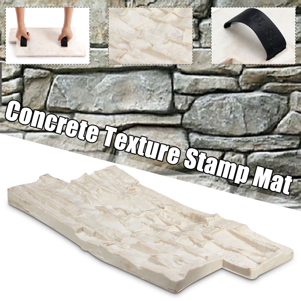 texture POLYURETHANE printing  concrete cement plaster Stamps Mats Tools Bricks