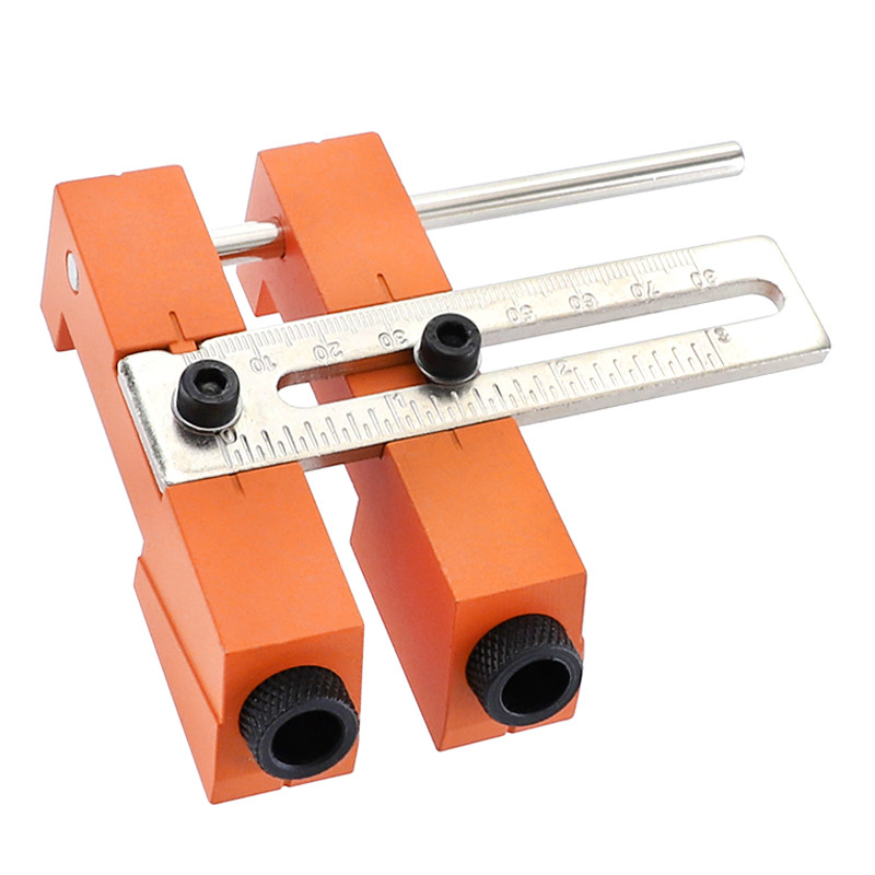 

Adjustable Double Pocket Hole Jig System 9.5mm 3/8 Inch Drill Bits Doweling Drilling Jig Punch Locator Woodworking Drill Guide Tool