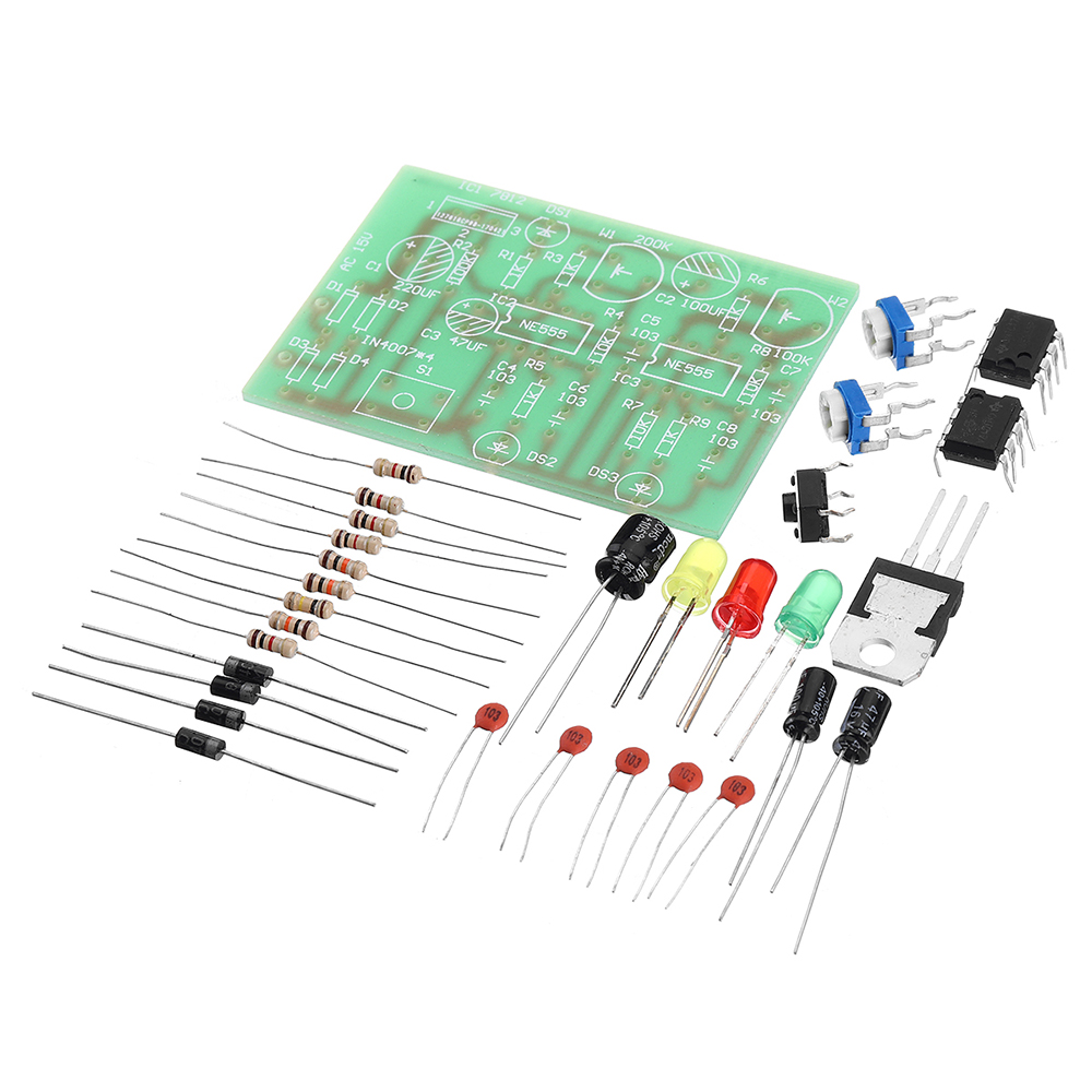 

555 Trigger Circuit Student Soldering Practice Board Electronic Production DIY Kit