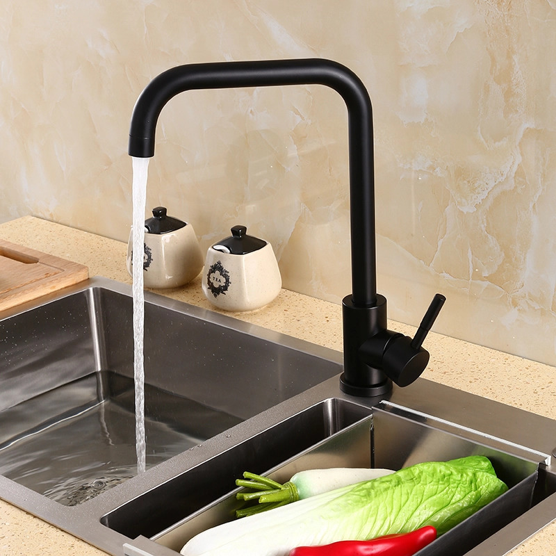 

Kitchen Faucets Stainless Steel Kitchen Mixer Single Handle Single Hole Kitchen Faucet Mixer Sink Tap