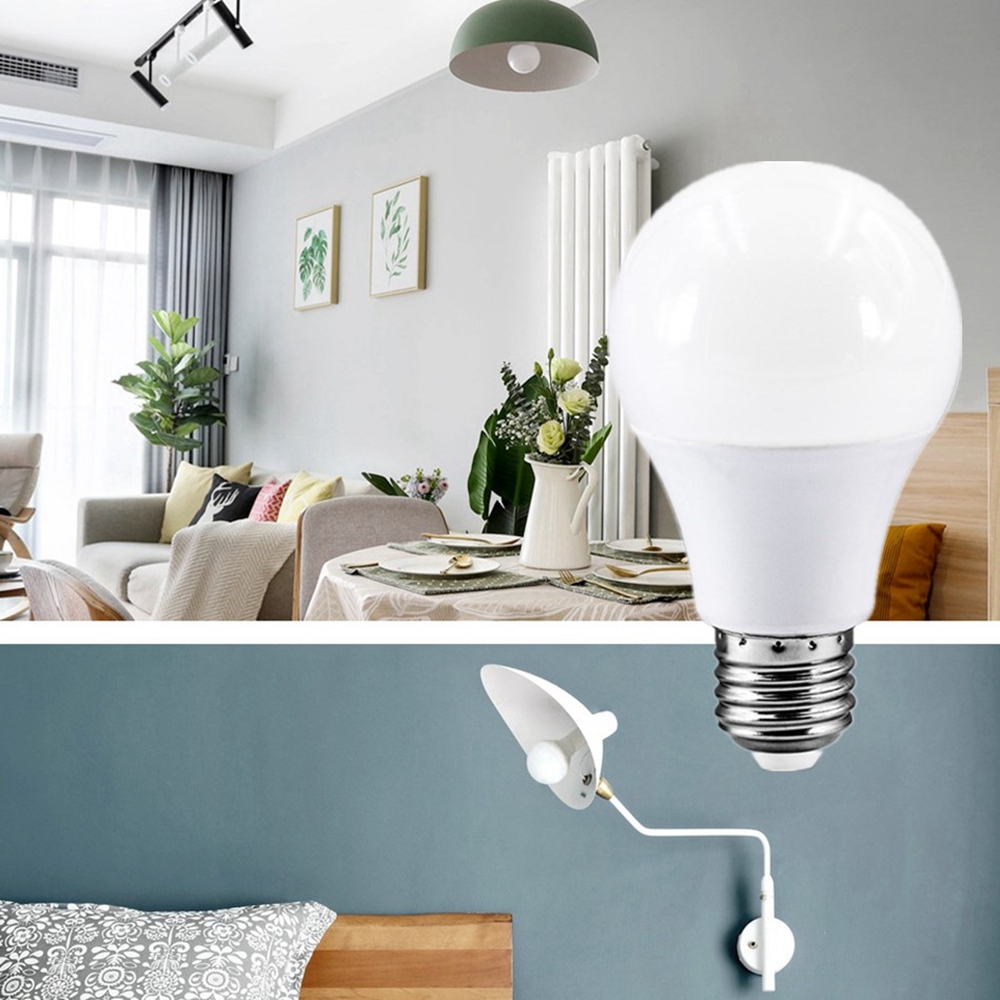 

AC220-240V E27 15W 2835 No Flicker Warm White LED Globe Spotlight Bulb for Bedroom Living Room Home Decor