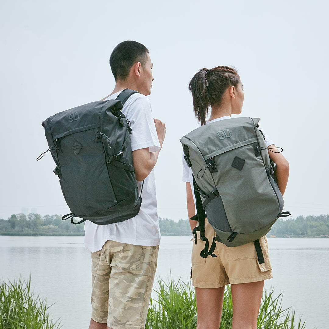 

90FUN 25L 15.6inch Waterproof Backpack From XIAOMI Youpin Laptop Bag Hiking Hunting Fishing Rucksack