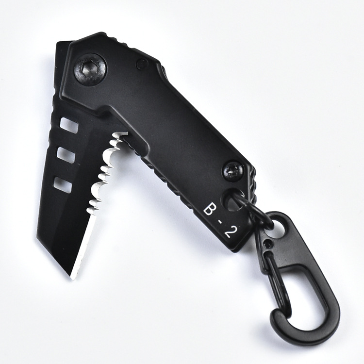 

B2 100mm Mini Stainless Steel Folding EDC Knife Outdoor Survival Tools Kit Hiking Climbing Hanging folding knife
