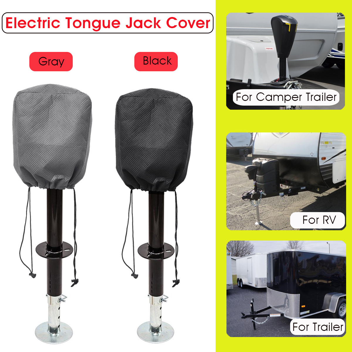 Drop Leg 3500 LBS lift 12 Volt Electric Tongue Jack Lift RV Trailer camper
