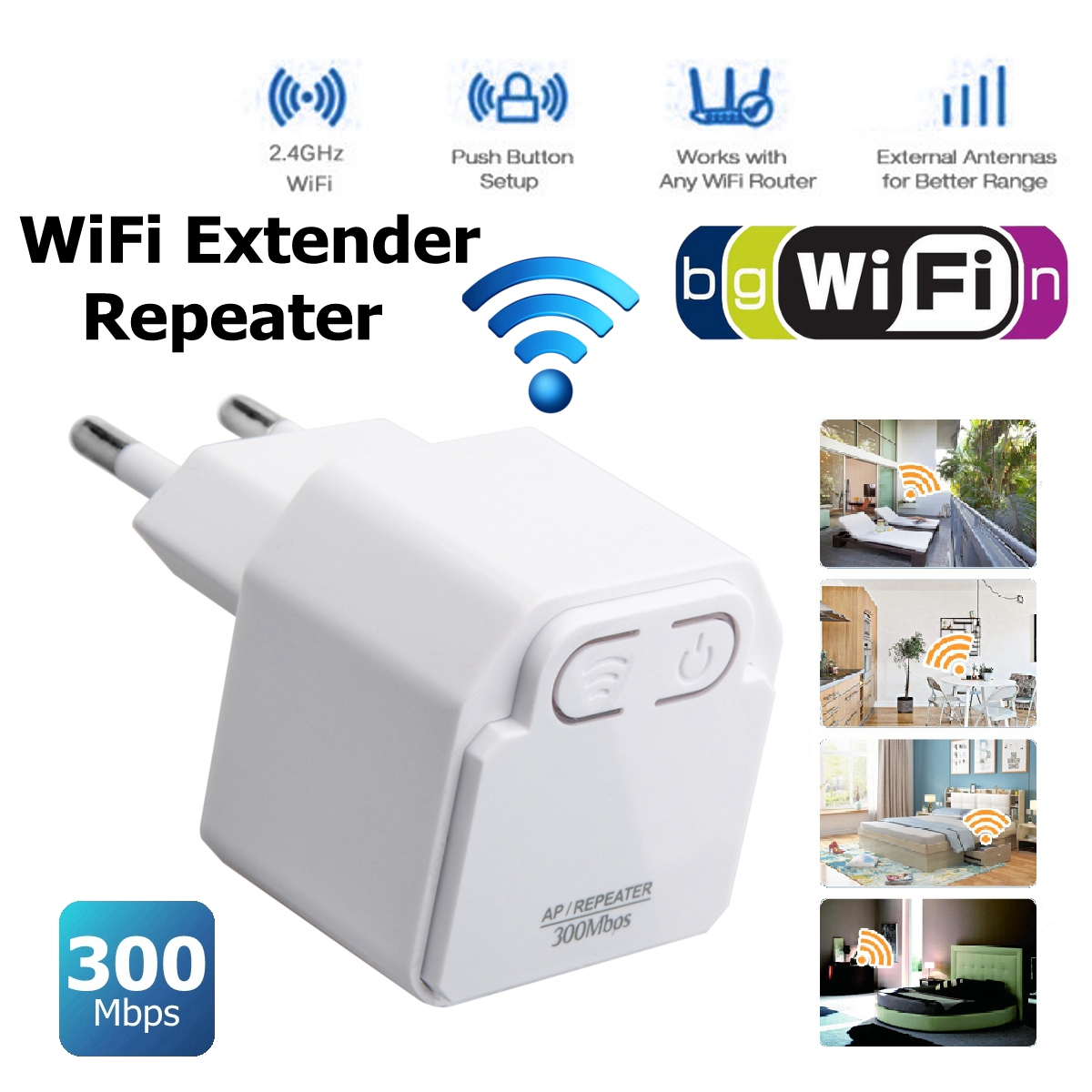 

360° Signal Amplifier Wifi Extender 300mbps Wireless WiFi Repeater AP 2.4Ghz Router Range Extender Booster Wifi Signal A