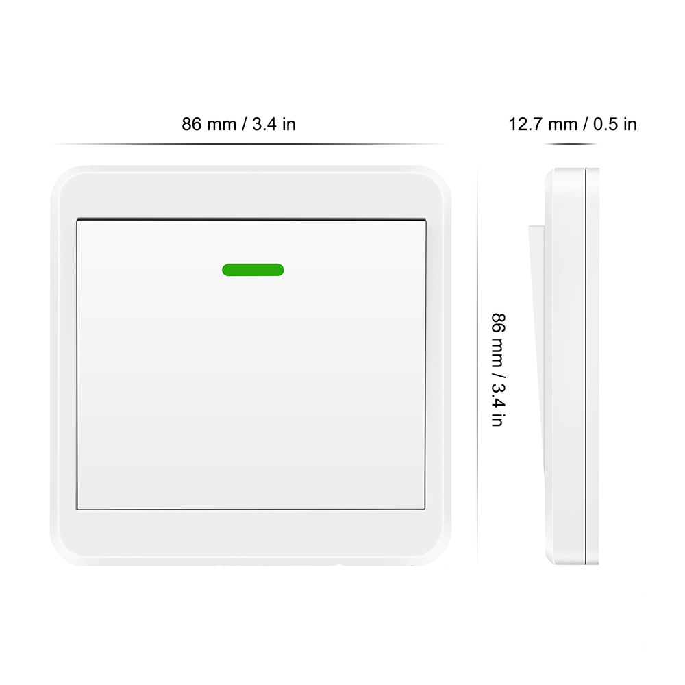 Bakeey 433Mhz 315Mhz RF Wireless Switch 1 Gang Light-Switch Transmitter Smart Home Wall Panel 5