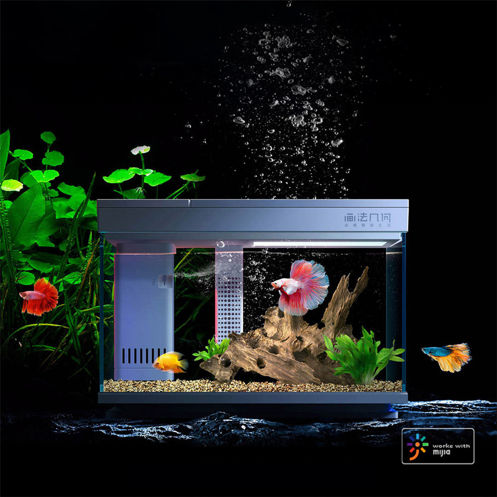 

Geometry 15L/30L AI Intelligent Automatic Modular Fish Tank Adjustable Colorful Aquarium NTC Control 4 Layers Efficient Filter Fish Tank from Xiaomi Youpin