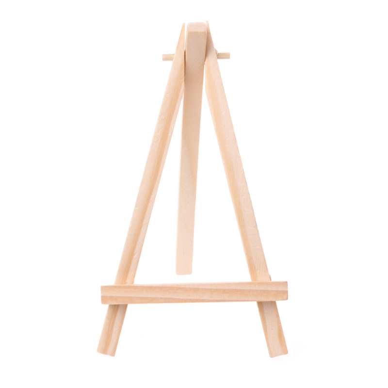 

1 Pcs Mini Artist Wooden Easel Wood Wedding Table Card Stand Display Phone Holder For Party Decoration 8*15cm Triange Ea
