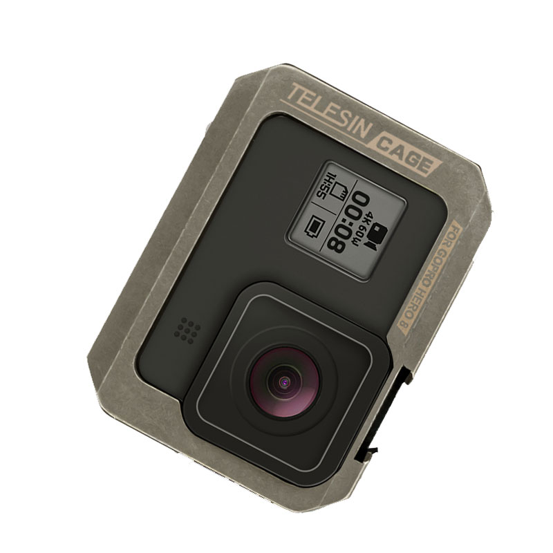 

TELESIN GP-FLM-802 Vlog Vlogging Cage Rig Stabilizer Protective Case Frame for GoPro Hero 8 Black Action Sports Camera