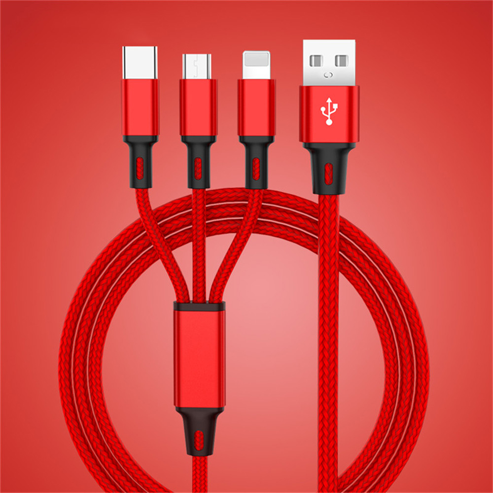 

Bakeey 3A 3 In 1 Type C Micro USB Fast Charging Data Cable For iPhone 8 Plus XS 11 Pro Huawei P30 Pro Mate 30 Xiaomi Mi9 9Pro S10+ Note10