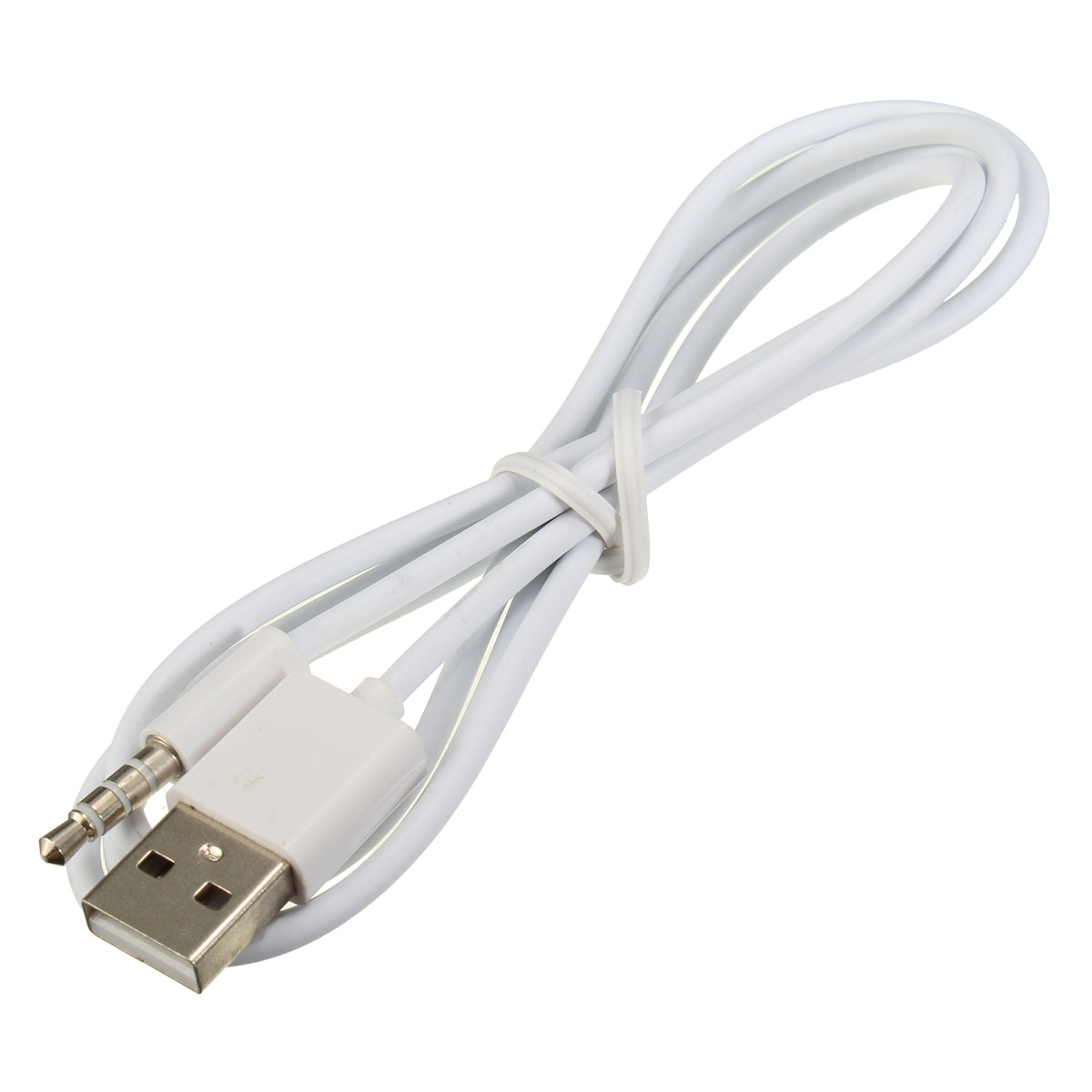 3.5mm AUX Audio Plug Jack to USB 2.0 Male Charge Cable Adapter Cord Car MP3 iPod