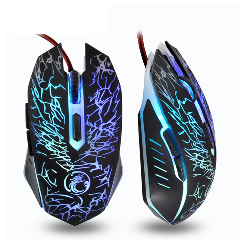 

IMICE X5 6 Buttons 7 Colorful LED Breathing Light Optical USB Wired Gaming Mouse for PC