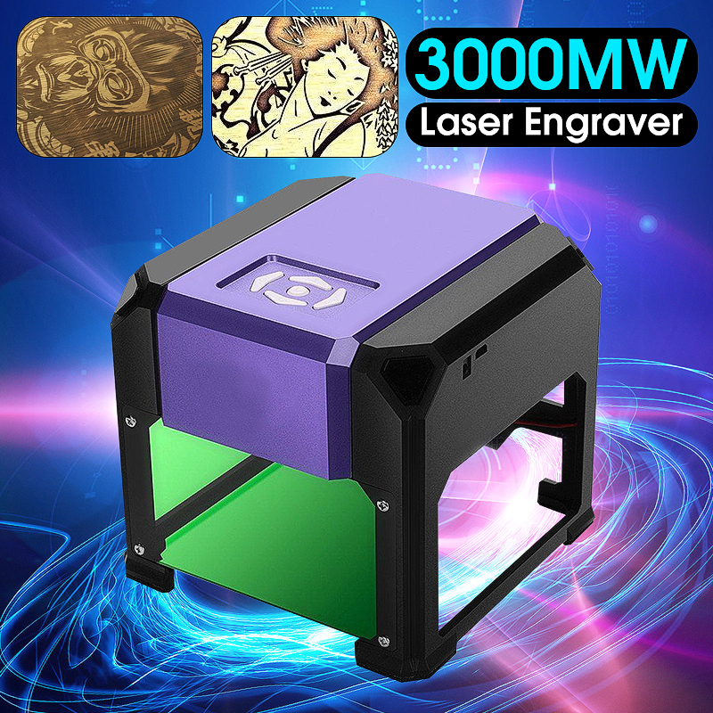 

3000 МВт DIY Лазер Гравировальный Станок с ЧПУ Резьба Гравер Резной Логотип Принтер Машина + USB Диск