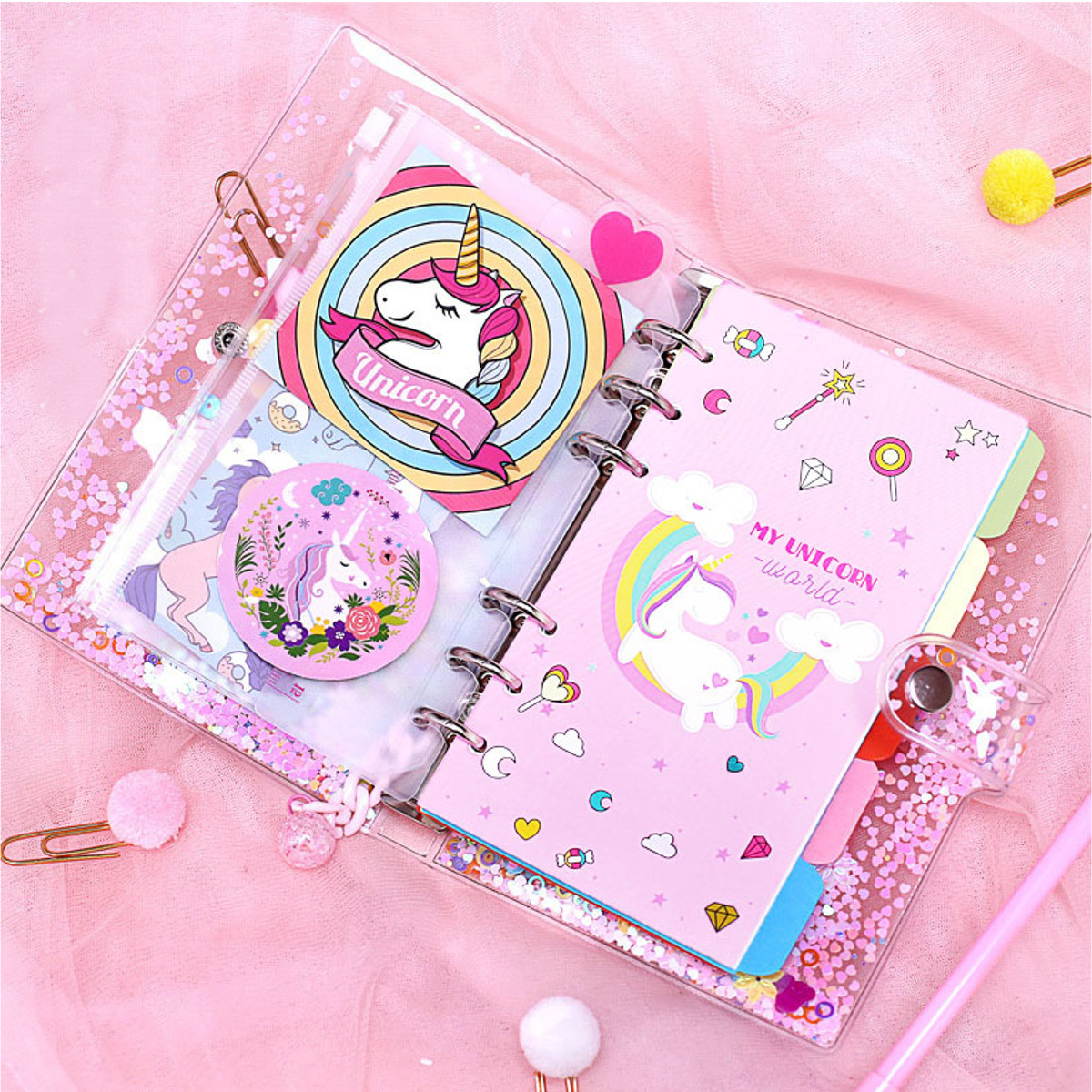 Notebooks & Paper - Kawaii Cute A5/A6 Notebook Diary Ins Girl Loose ...