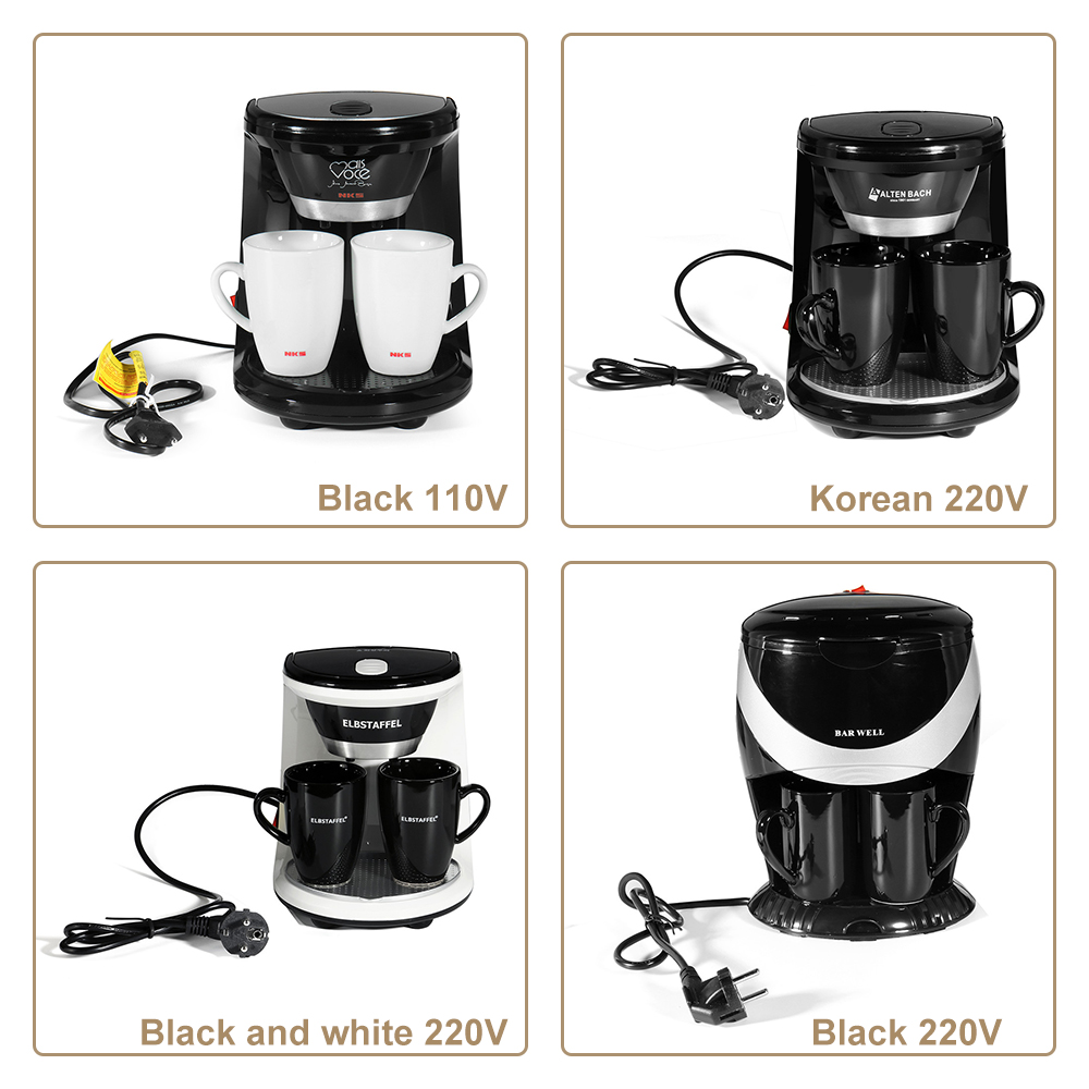 Mini Electric Drip Coffee Maker Household Semi-Automatic Brewing Tea Pot American Coffee Machine Espresso 21
