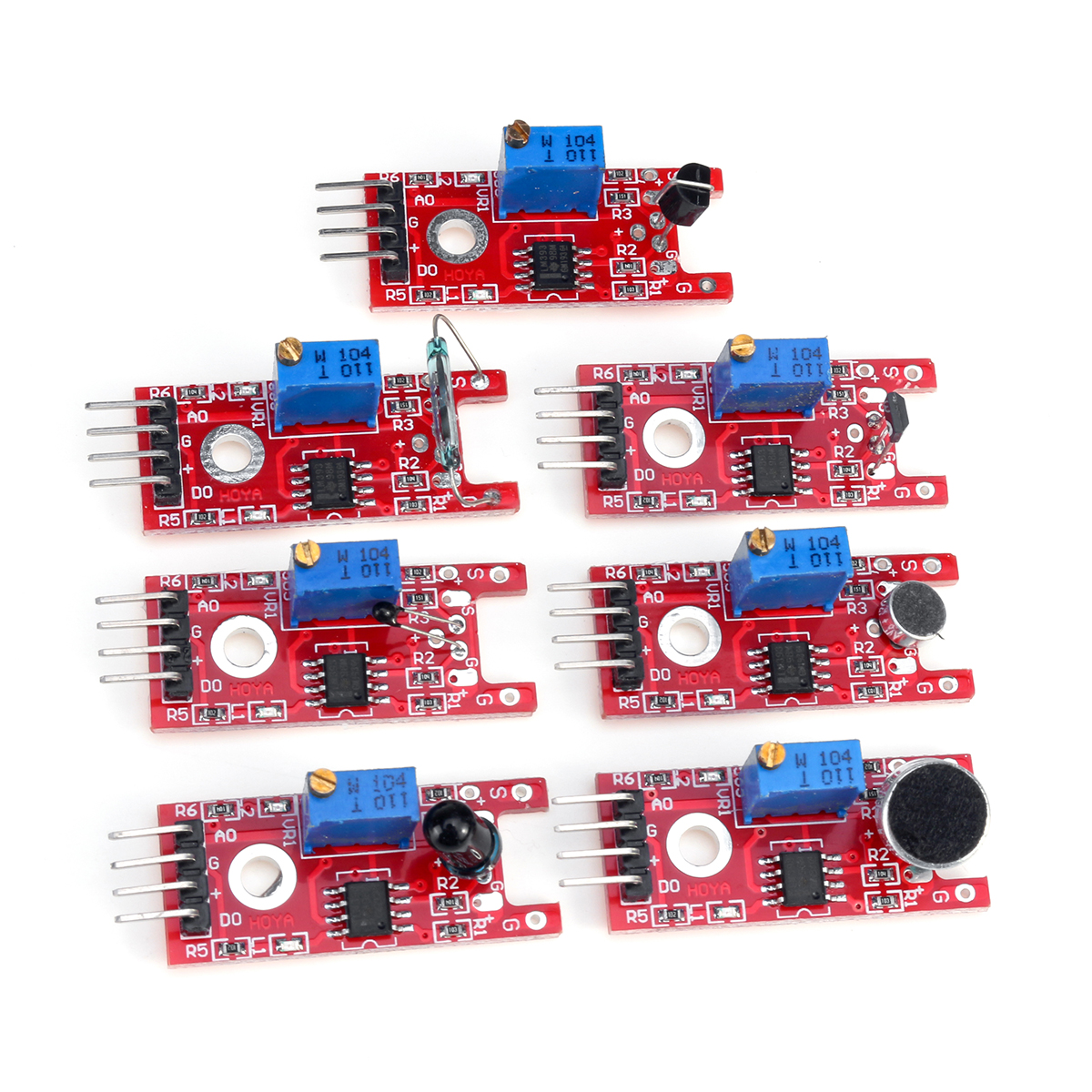 Kit Modulo Sensore 45 in 1 o 37 in 1 per Arduino Raspberry Pi Pacchetto 8