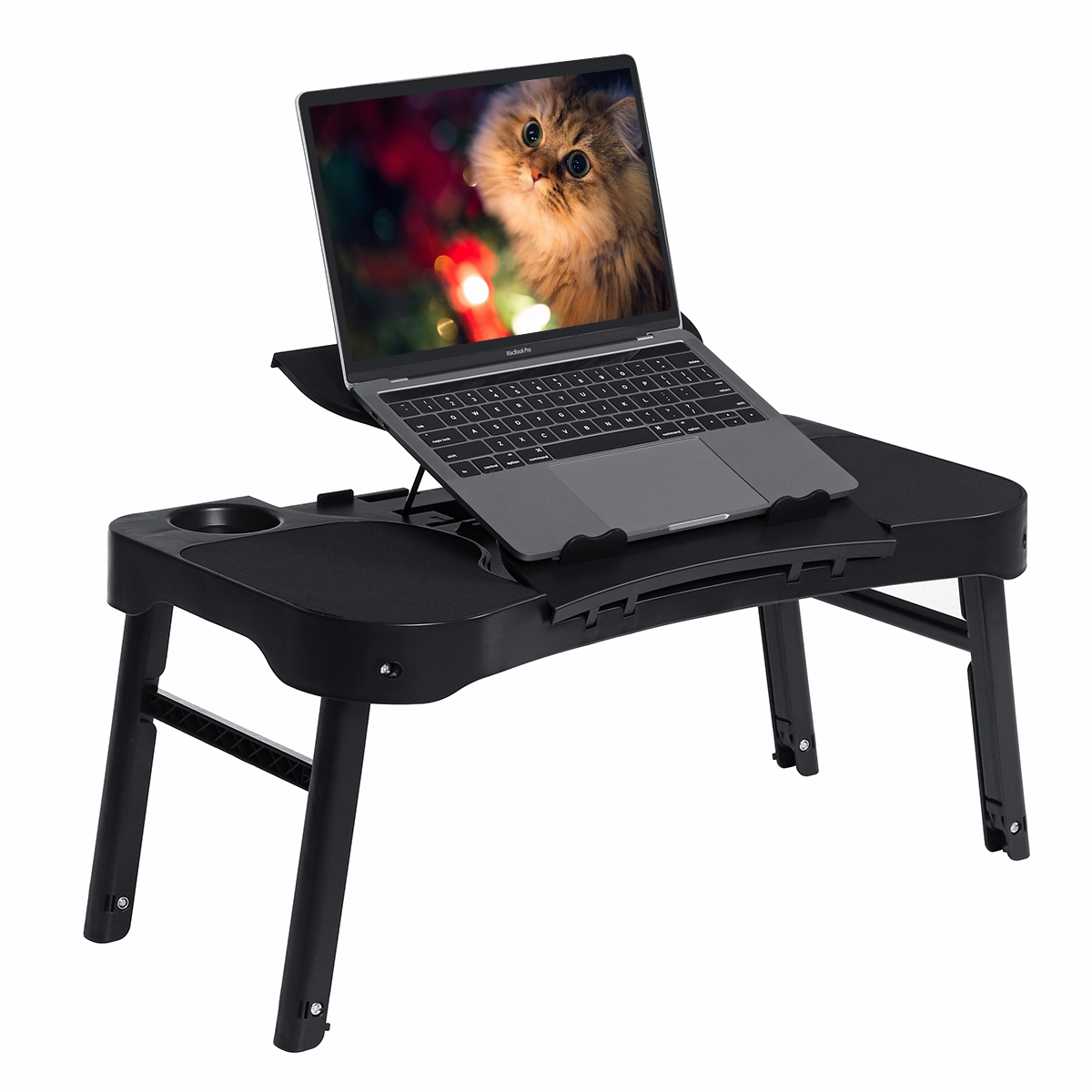 

Складной стол для ноутбука, раскладной рабочий стол, стол с Мышь площадкой и USB-вентилятором