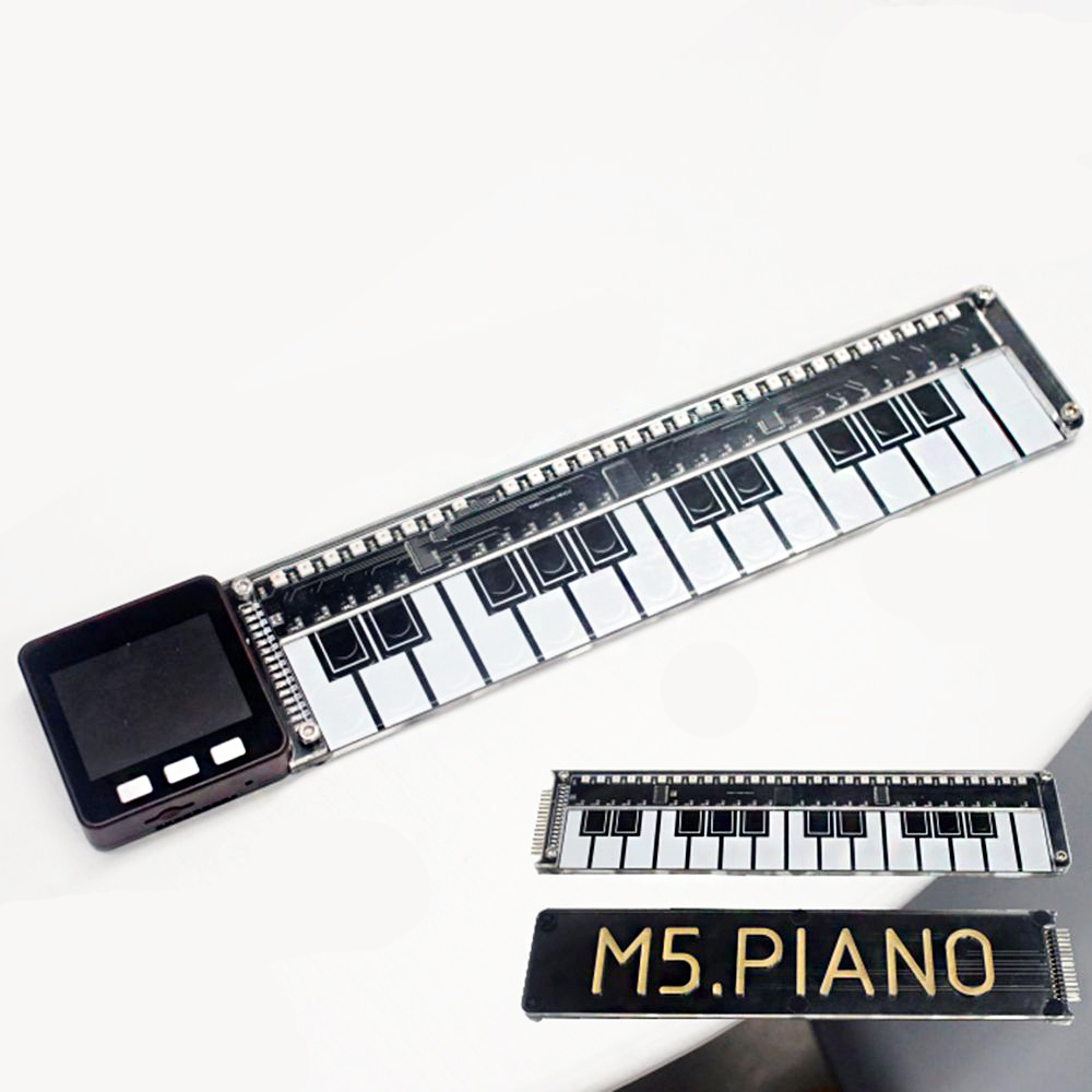 

M5Stack® Acrylic Electronic Piano Board with RGB LED Light TS20 I2C for Arduino Blockly ESP32 Development Board STEM