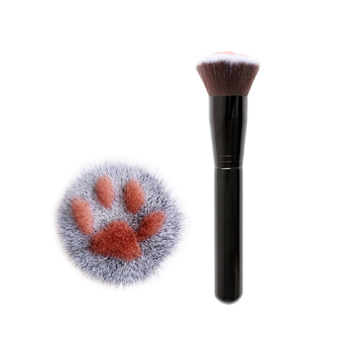 

Cute Makeup Brush Fiber Wool Makeup Tools Single Cat Claw Makeup Foundation Brush Beginners Makeup Brushes