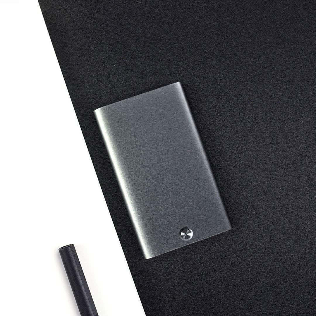 

MIIIW Automatic Card Holder Business Slim Metal Name Card Credit Card Case Storage Box from