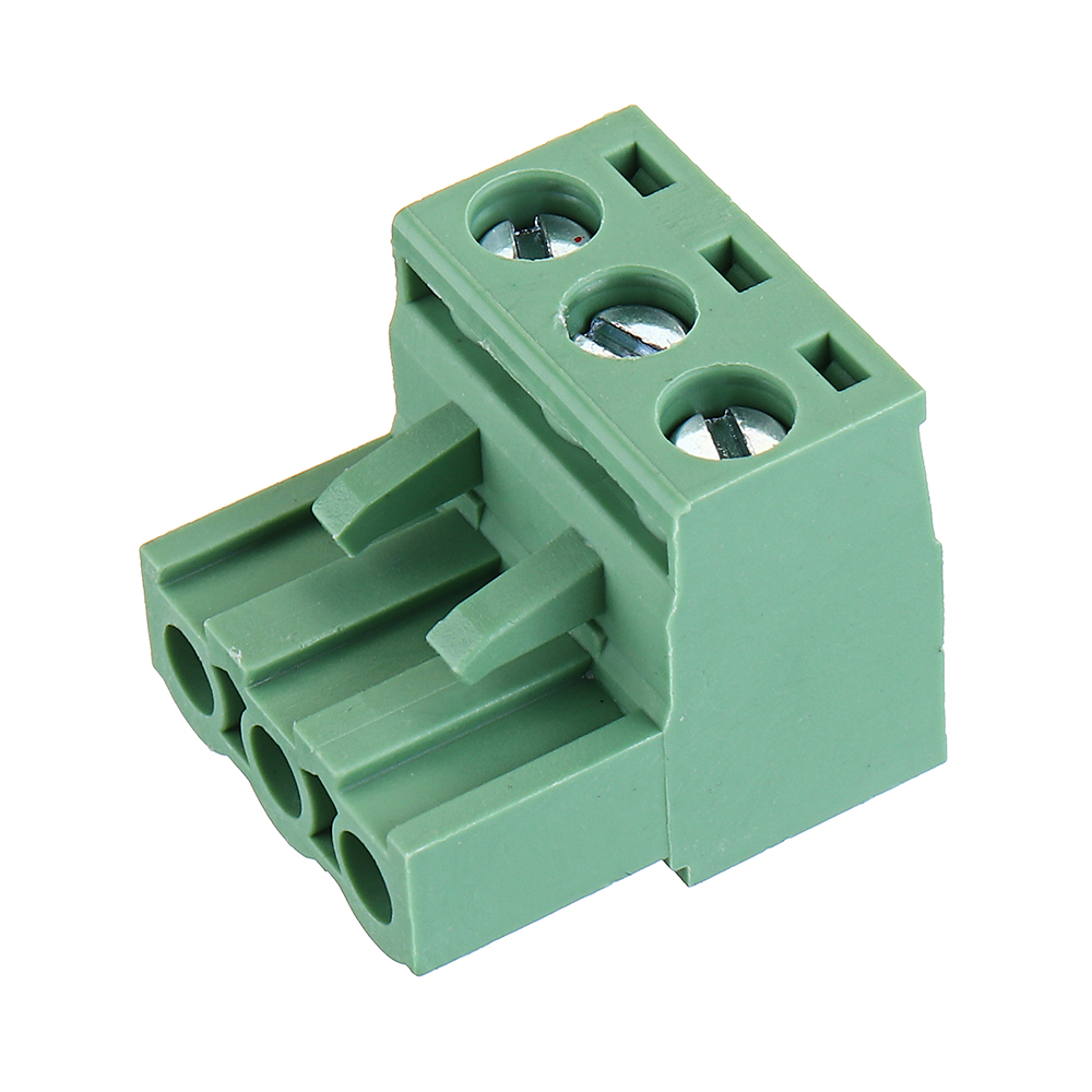 10pcs 2 Edg 508mm Pitch 3pin Plug In Screw Pcb Terminal Block Connector Right Angle