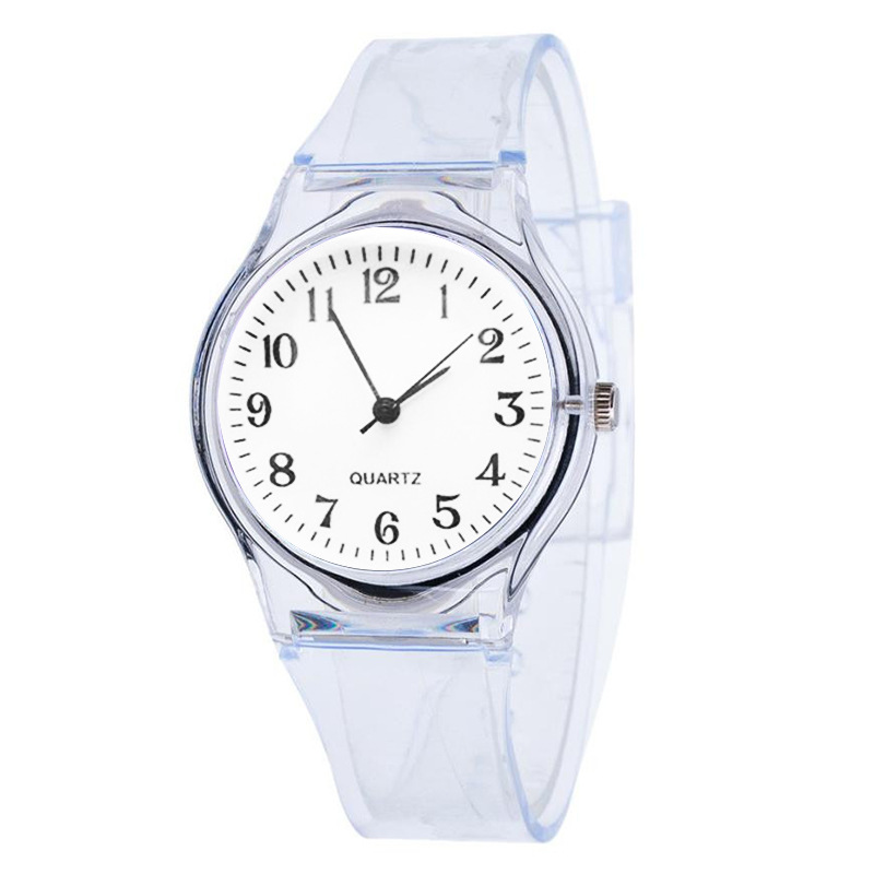 

Deffrun Transparent Unique Style Student Wrist Watch