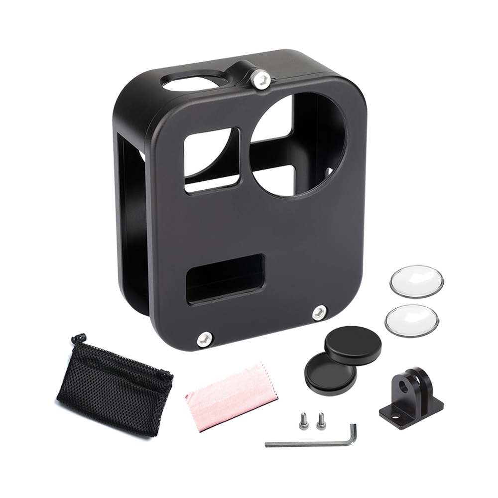

Алюминиевый сплав с ЧПУ камера Защитное Чехол крепление в клетку с 1/4 Болт для Gopro Max Action камера
