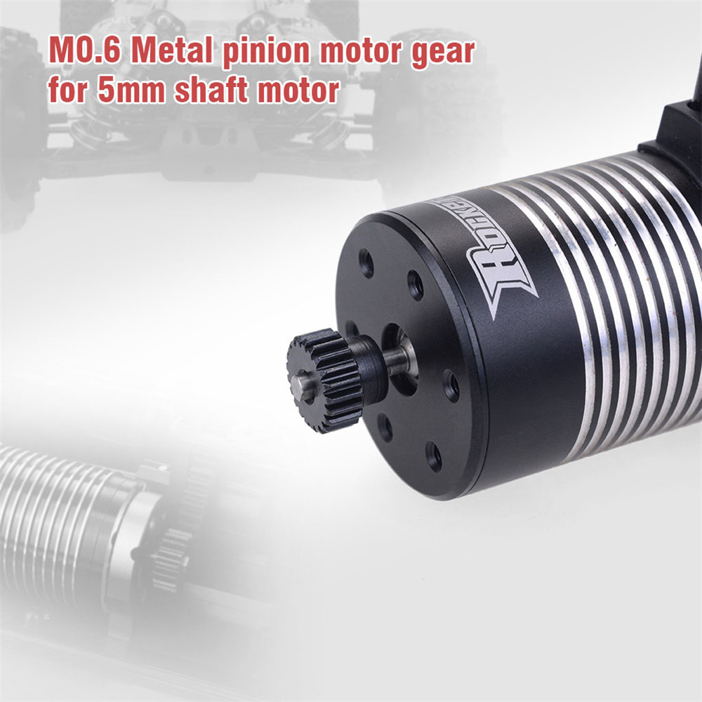 DollaTek 3PCS M0.6 17T-28T Metal Pinion Motor Gear for 5mm Shaft 1//8 RC Car Engine Spare Parts 26T 27T 28T Gear