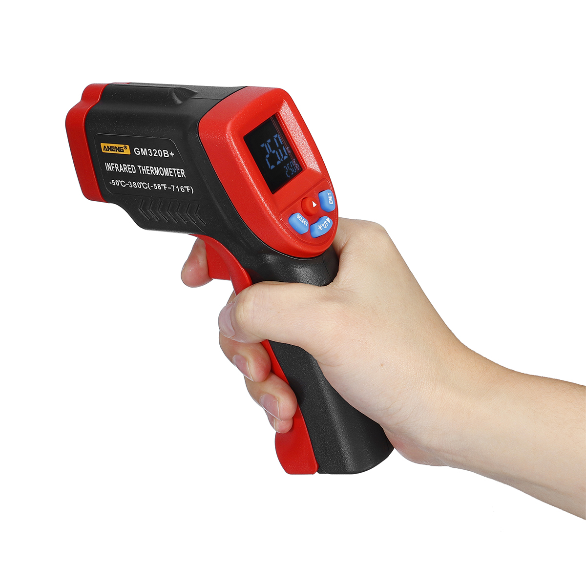 

ANENG GM320B+ -50~380℃ VA Color Screen Infrared Digital Thermometer