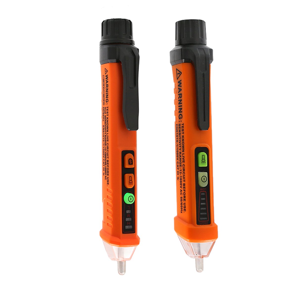 

PM8908/PM8908C Voltage Tester Pen Electric Detector Peak Meter LED Alarms Non-Contact