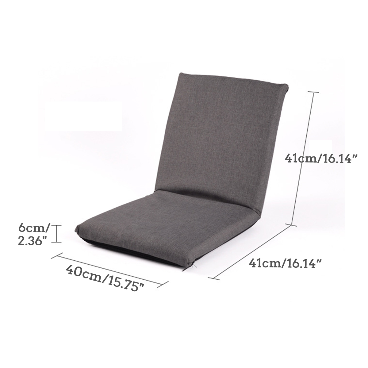 Adjustable 6-Position Folding Lazy Sofa Chair Floor Chair Seat Cushion Multiangle Home 6