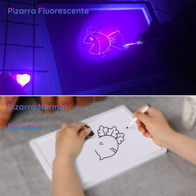 A3 Size 3D Children's Luminous Drawing Board Toy Draw with Light Fun for Kids Family 17