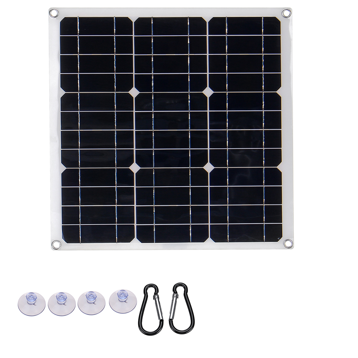 

60W 18V Monocrystaline Solar Panel with Dual 12V/5V DC USB Charger For Car RV Boat Battery Charger