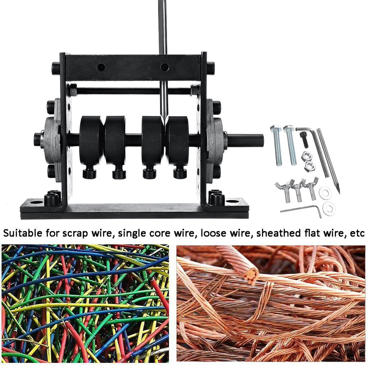 1-30mm Manual Copper Wire Stripping Machine Scrap Cable Peeling Stripper Fixture