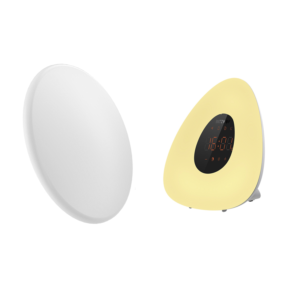 

Blitzwolf® BW-LT20 24W Smart LED White Lampshade Ceiling Light + BW-LT23 Wake-up Light Alarm Clock RGB Dimmable Night La