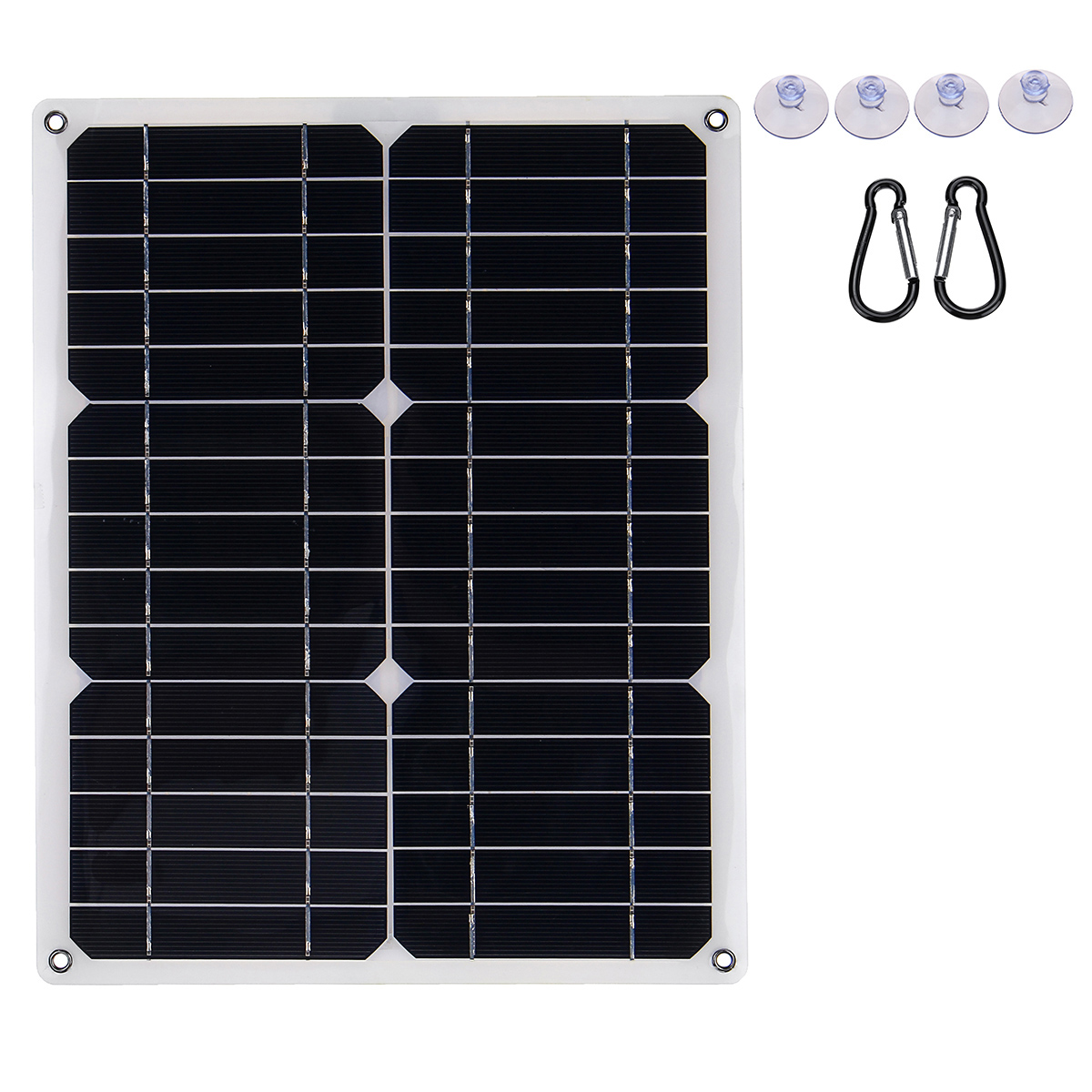 

40W 18V Waterproof Mono Solar Panel Dual 12V/5V DC USB Monocrystaline Flexible Solar Charger For Car RV Boat Battery Charger