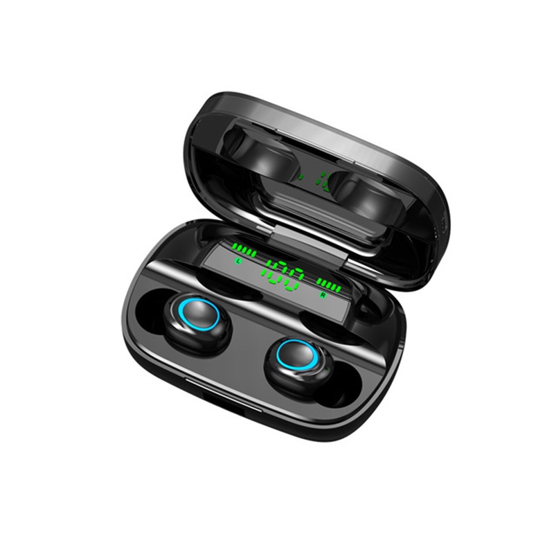 

Mini Portable TWS bluetooth 5.0 Earphone Wireless Earbuds 9D Stereo Smart Touch Headphone with Mic