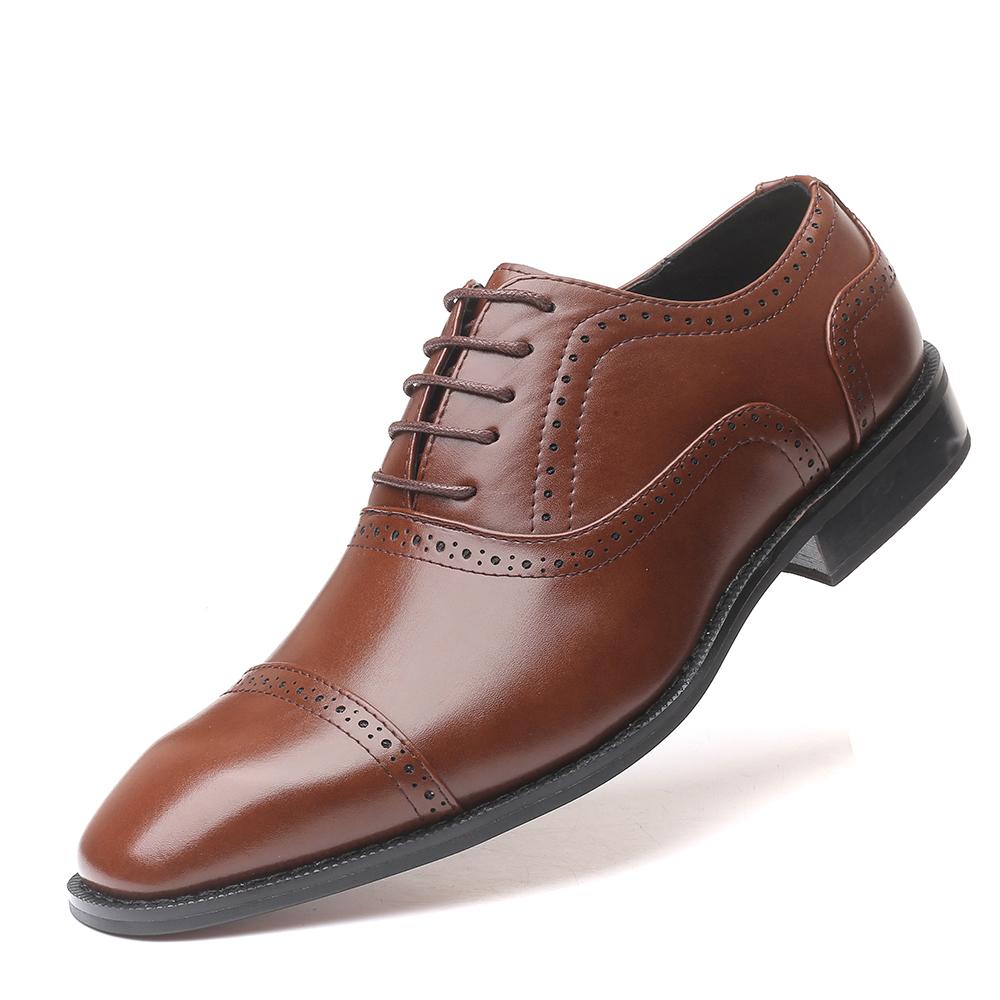 

Brogue Carved Business Casual Soft Leather Oxfords